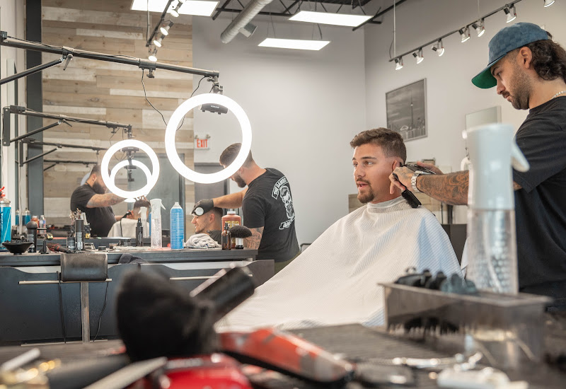 Barber at work